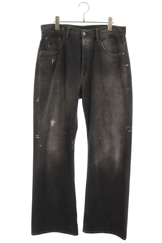 ACNE STUDIOS 2021M BLACK TRAFALGAR Paint Splatter Size 32