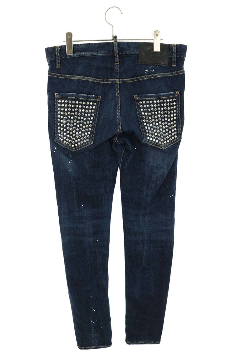 DSQUARED S74LB0923 SUPER TWINKY JEAN Distressed Size 33
