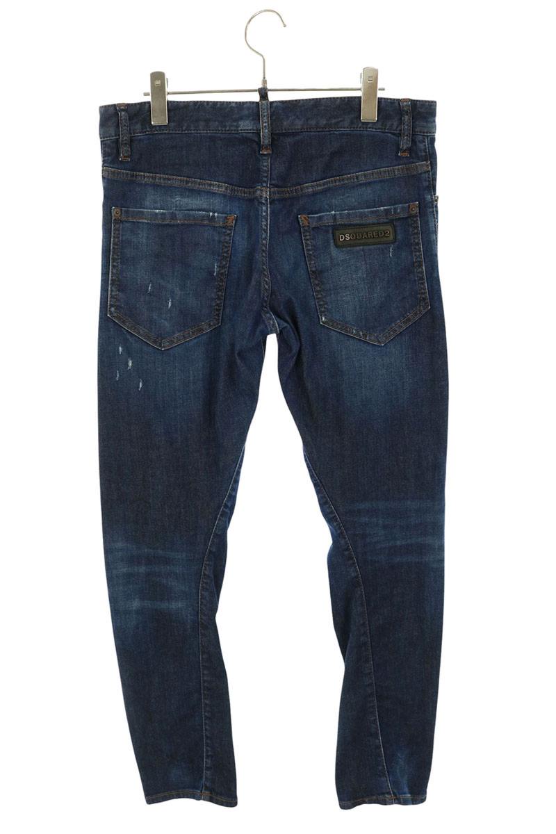 DSQUARED2 Sexy Twist Jean Distressed Denim Indigo Size 33