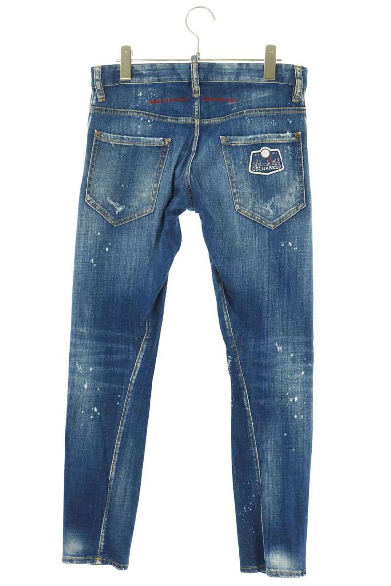 DSQUARED2 Sexy Twist Jean Distressed Denim Indigo Size 31