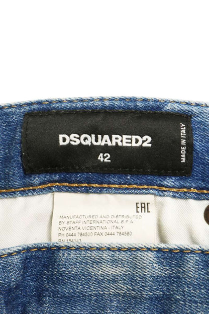 DSQUARED2 Sexy Twist Jean Distressed Denim Indigo Size 31