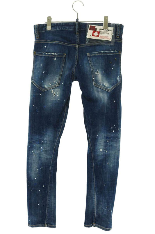 DSQUARED SEXY TWIST JEAN Distressed Paint Splatter Size 31