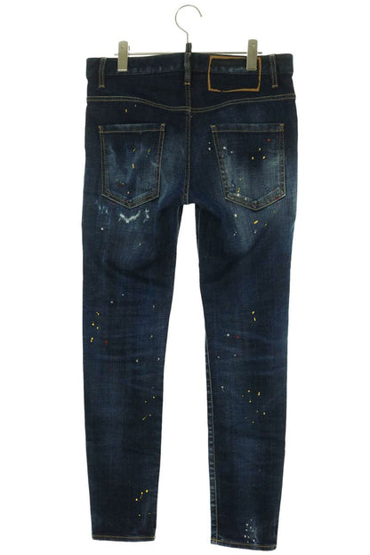 DSQUARED SKATER JEAN Distressed Paint Splatter Denim Size 32