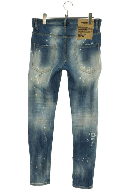 DSQUARED SuperTwinkyJeans Distressed Denim Blue Size 31