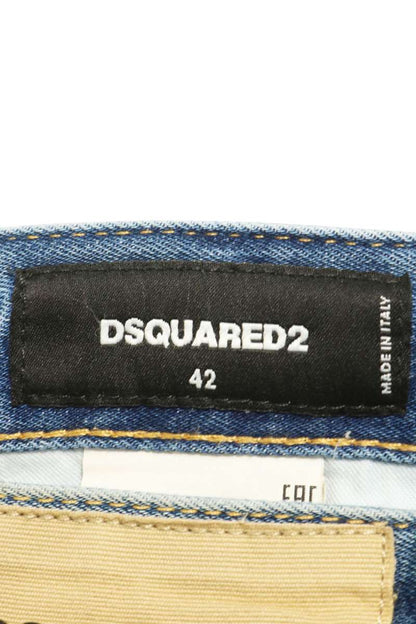 DSQUARED SuperTwinkyJeans Distressed Denim Blue Size 31
