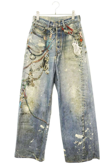 ACNE STUDIOS 1981M Trompe L'oeil Keychain Print Size 31