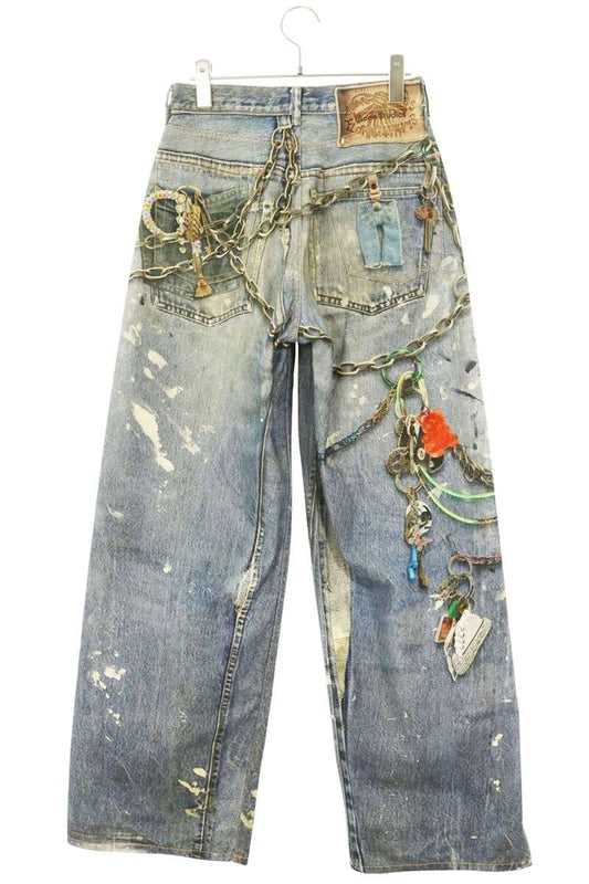 ACNE STUDIOS 1981M Trompe L'oeil Keychain Print Size 31