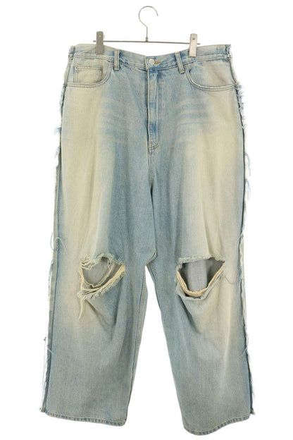 PROJECT GR Two Faced Distressed Baggy Denim Pants Size 32