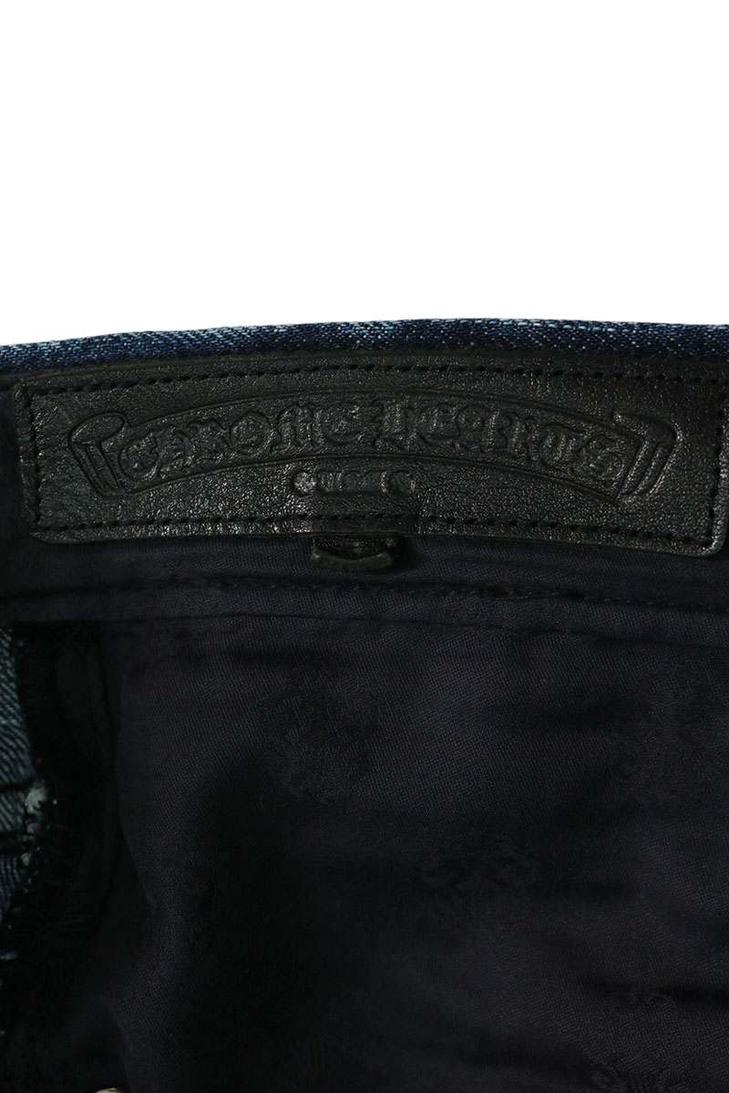 Chrome Hearts JEAN SL FLEURKNEE Cross Patch Jeans Size 31