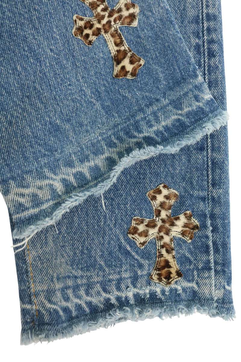 Chrome Hearts U VNTG JEAN BL RED TAB Patch Jeans Size 30
