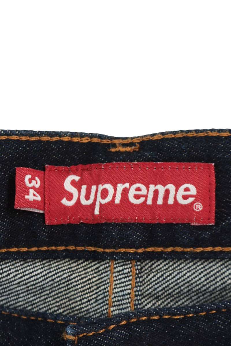 SUPREME Straight Jeans Indigo Size 34
