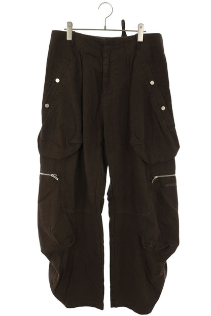 JACQUEMUS Croissant Cargo Jeans Brown Size 48