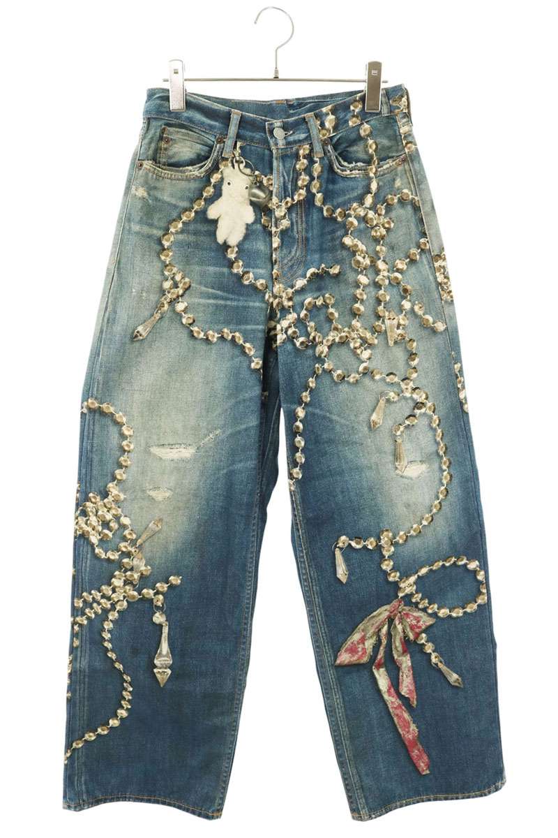ACNE STUDIOS Trompe L'oeil Baggy Wide Jeans Size XS