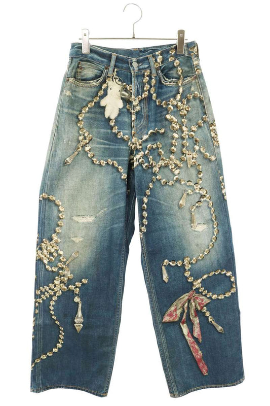ACNE STUDIOS Trompe L'oeil Baggy Wide Jeans Size XS