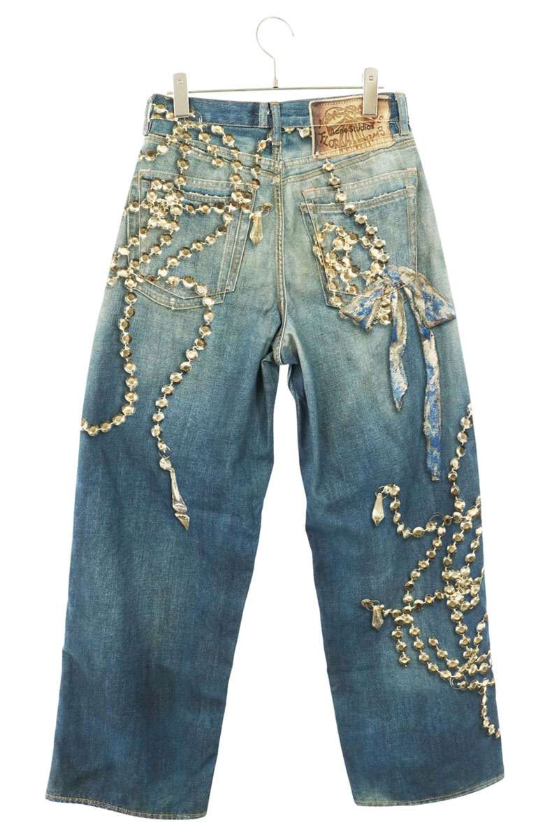 ACNE STUDIOS Trompe L'oeil Baggy Wide Jeans Size XS