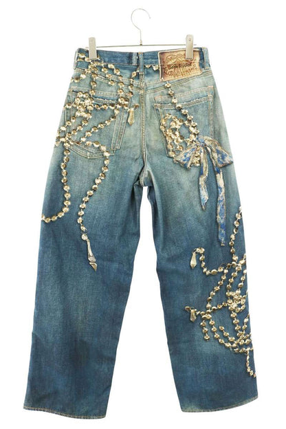 ACNE STUDIOS Trompe L'oeil Baggy Wide Jeans Size XS