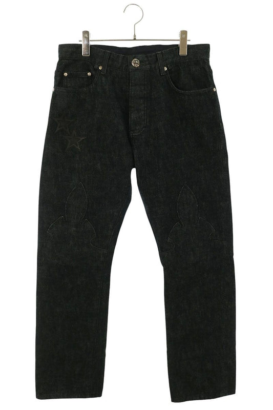 Chrome Hearts Indigo Flare Knee Star Denim Jeans Size 32