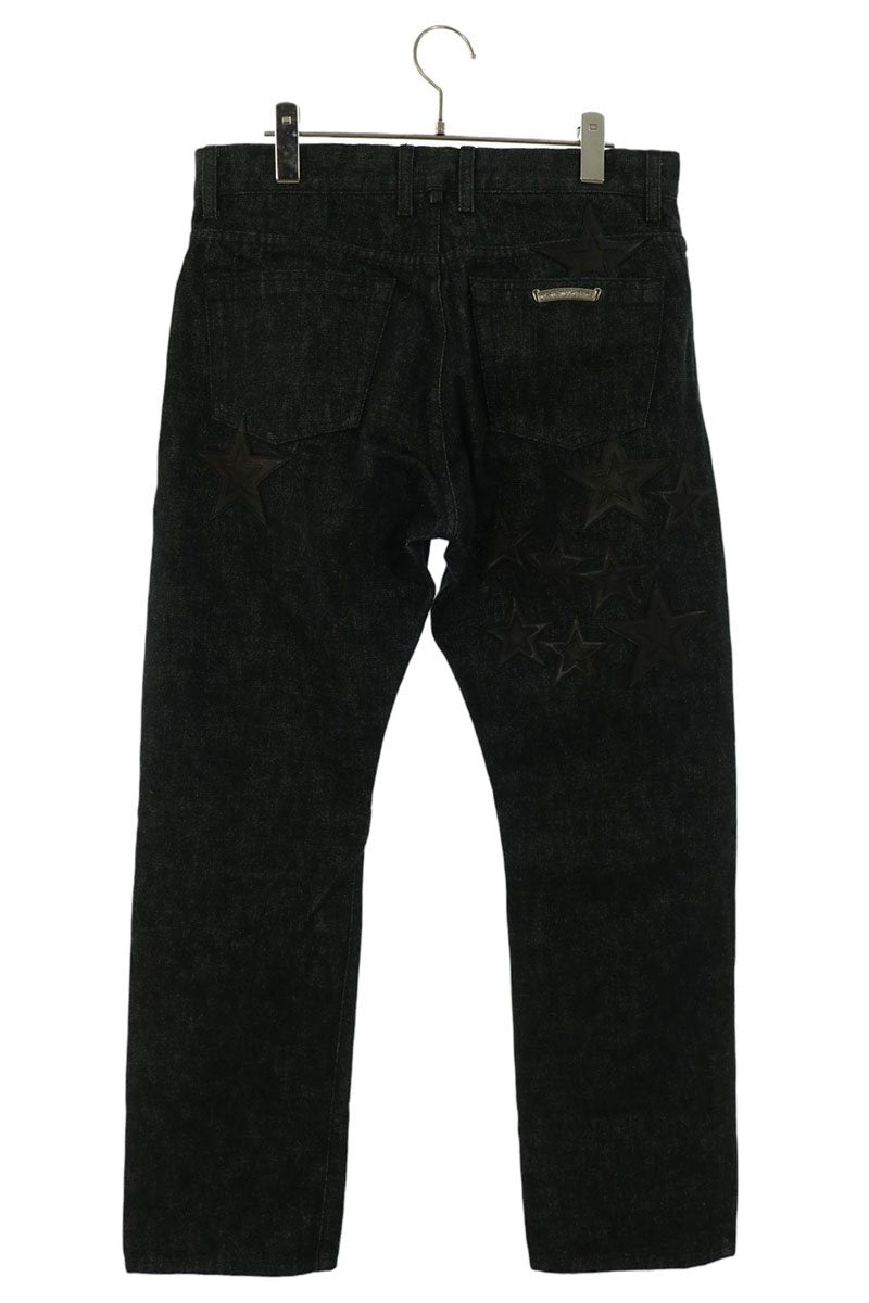 Chrome Hearts Indigo Flare Knee Star Denim Jeans Size 32