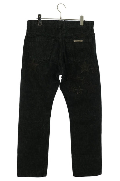 Chrome Hearts Indigo Flare Knee Star Denim Jeans Size 32