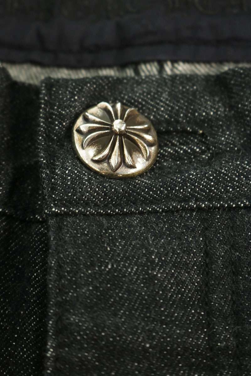 Chrome Hearts Indigo Flare Knee Star Denim Jeans Size 32