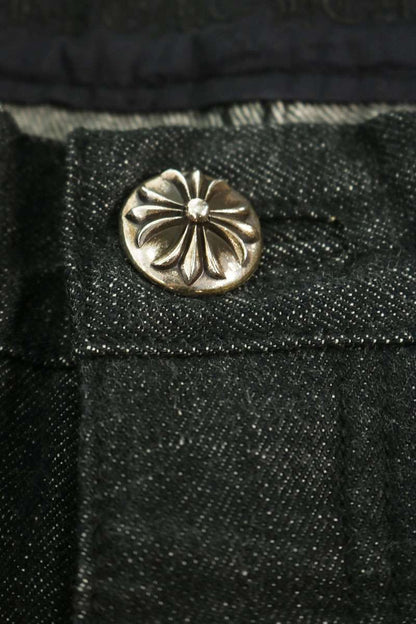 Chrome Hearts Indigo Flare Knee Star Denim Jeans Size 32