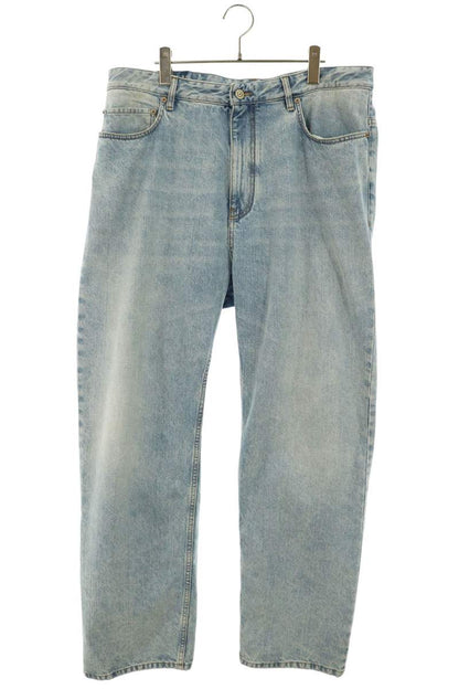 BALENCIAGA Light Blue Damaged Medium Fit Jeans Size 33