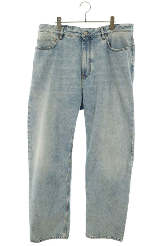 BALENCIAGA Light Blue Damaged Medium Fit Jeans Size 33