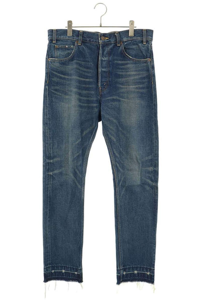 CELINE Cut-Off Denim Pants Blue Size 32