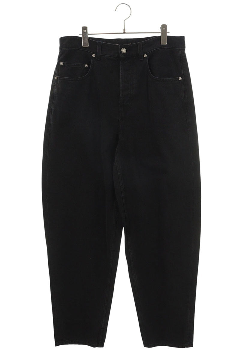 SAINT LAURENT PARIS Black Tapered Baggy Denim Jeans Size 31