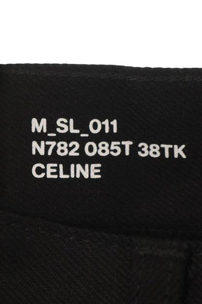 CELINE Black Button Fly Denim Jeans Size 33