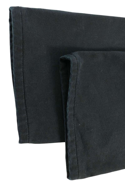 PRADA Triangle Logo Barrel Leg Denim Pants Black Size 25