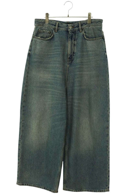 BALENCIAGA Used-Effect Baggy Denim Blue Cotton Size 26