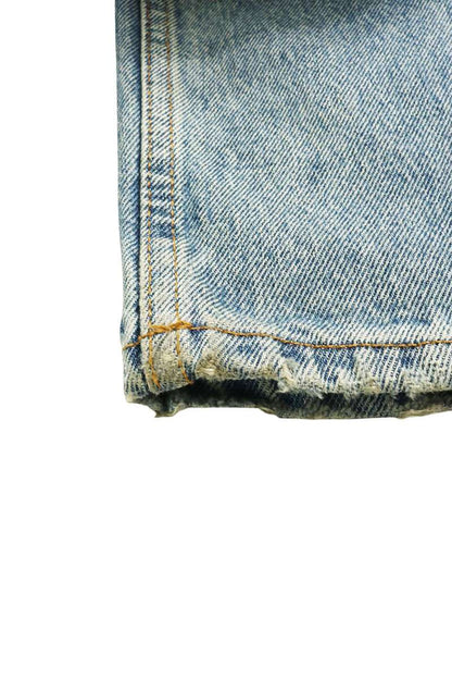 BALENCIAGA Used-Effect Baggy Denim Blue Cotton Size 26