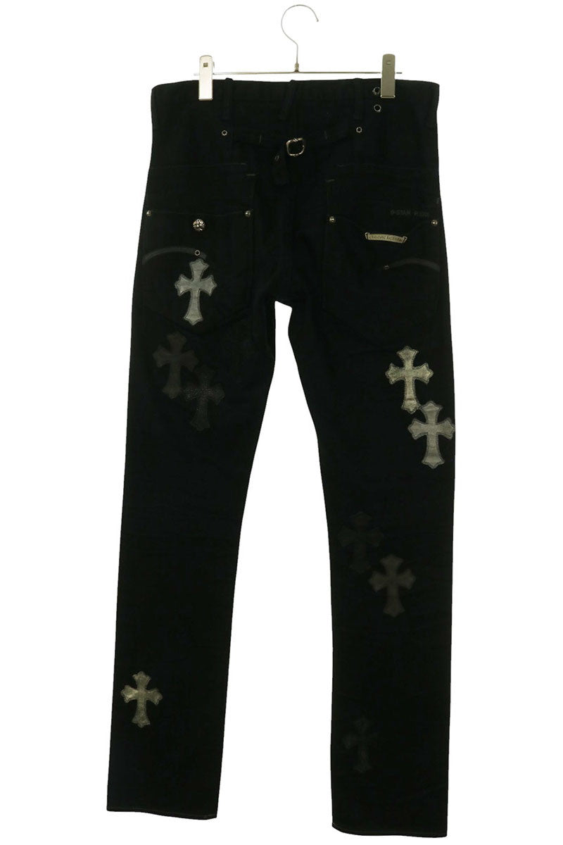 Chrome Hearts Custom Cross Patch Denim Jeans Size 30