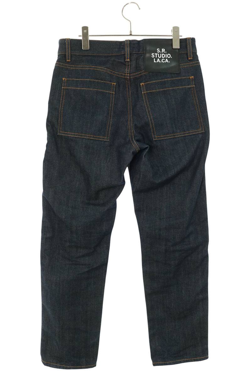 S.R. STUDIO Straight Leg Denim Button-Fly Indigo Size 30