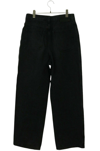 LOEWE Anagram Embroidered Baggy Jeans Black Size 46