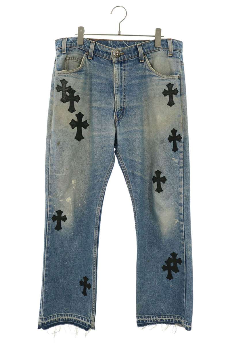 Chrome Hearts Washed 517 Cross Patch Denim Multi Size 34