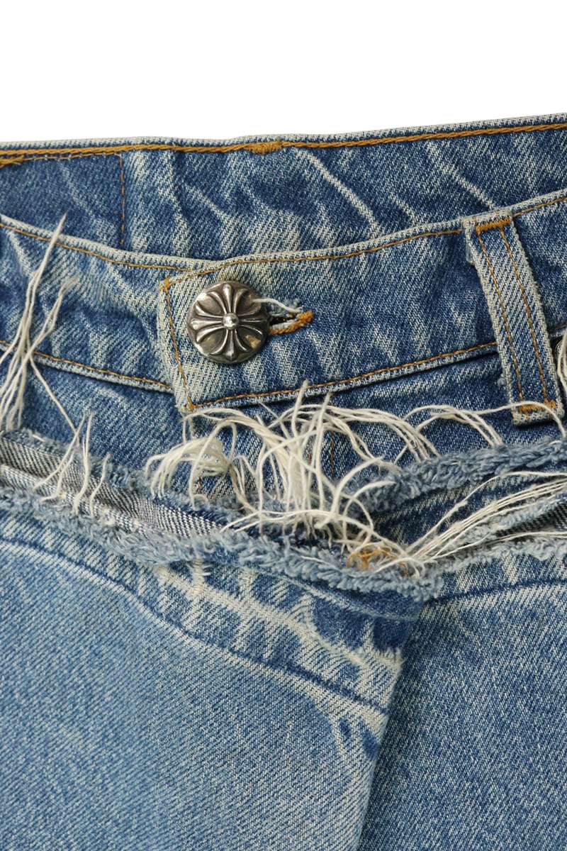 Chrome Hearts Washed 517 Cross Patch Denim Multi Size 34
