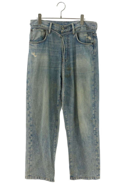 ACNE STUDIOS Toj Light Blue Trash Damaged Denim Size 30