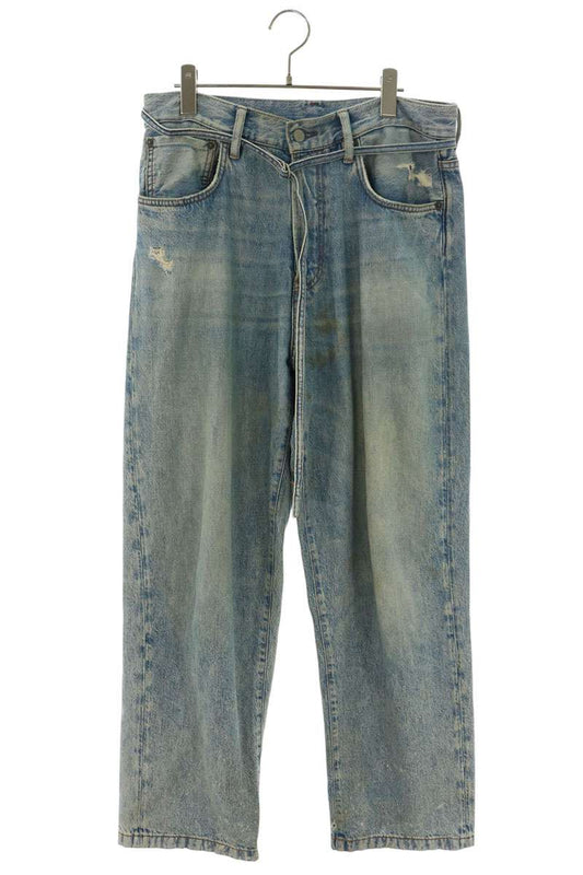 ACNE STUDIOS Toj Light Blue Trash Damaged Denim Size 30