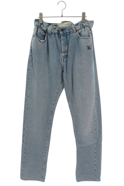 OFF-WHITE Indigo Print Design Jeans Button Fly Size 31
