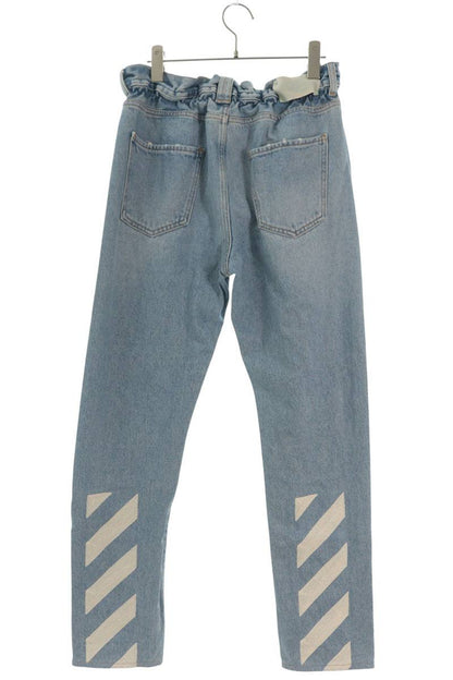 OFF-WHITE Indigo Print Design Jeans Button Fly Size 31