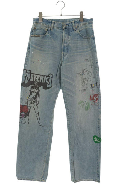 HYSTERIC GLAMOUR Graphic Design Jeans Blue Size 29