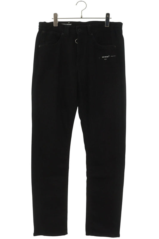 OFF-WHITE Black Drawcord Denim Jeans Size 31