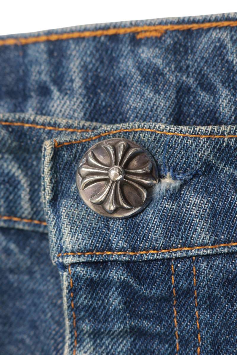 Chrome Hearts U VNTG JEAN BLU ORNG TAB Jeans Multi Size 32