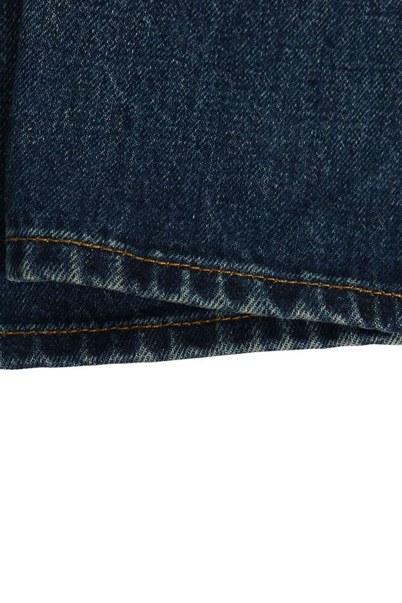 BALENCIAGA 20AW Logo Embroidered Wide Jeans Indigo Size 31