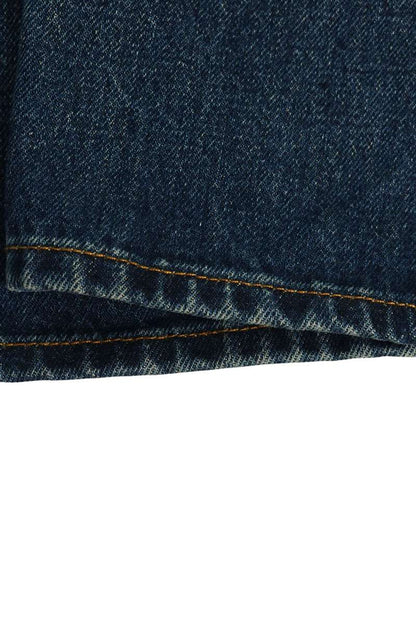 BALENCIAGA 20AW Logo Embroidered Wide Jeans Indigo Size 31