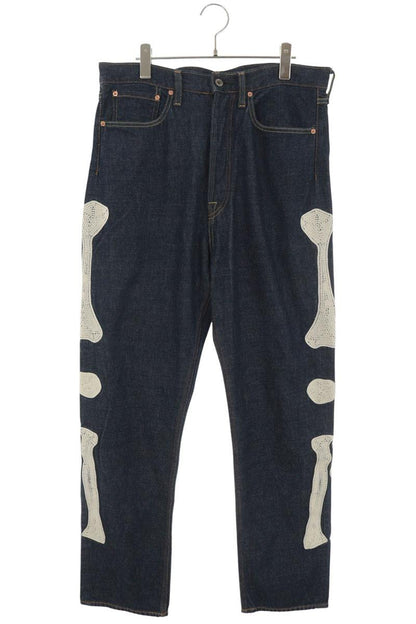 KAPITAL Mexican Tuxedo Bone Jeans Indigo Size 32INCH