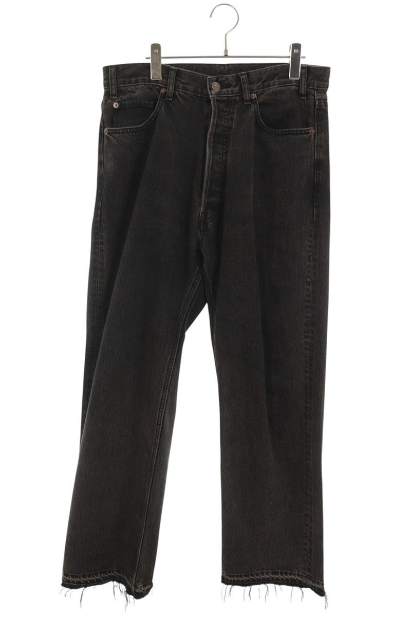 CELINE Wesley Distressed Black Jeans Size 30