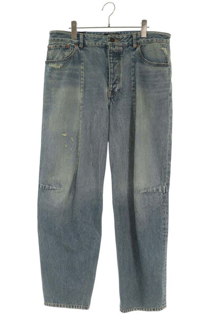 BALENCIAGA Biker Dart Denim Jeans Blue Size 32